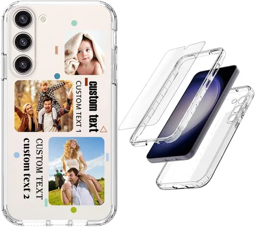 Vista 22 de Funda resistente personalizada para Samsung Galaxy S20 FE [protector de pantalla de vidrio templado] [carcasa de silicona suave] [parachoques de PC]
