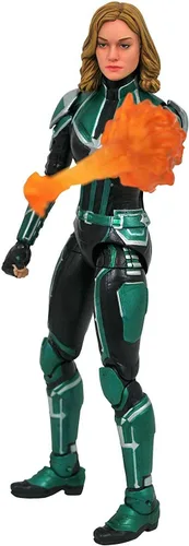 Vista 2 de Diamond Select Toys Marvel Select: Figura de acción de Captain Marvel (Starforce Uniforme)