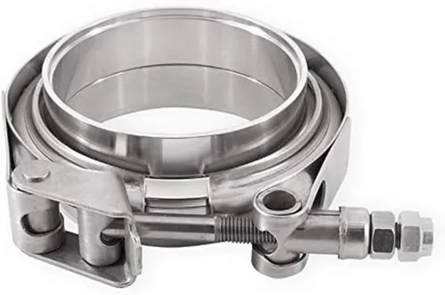 Vista 4 de Mishimoto - MMCLAMP-VS-15 Abrazadera de banda en V de acero inoxidable, 1.5" (38.1mm) Plata