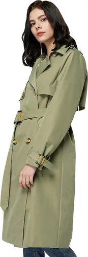 Vista 4 de Orolay Chaqueta de solapa con cinturón para mujer de 34 de longitud