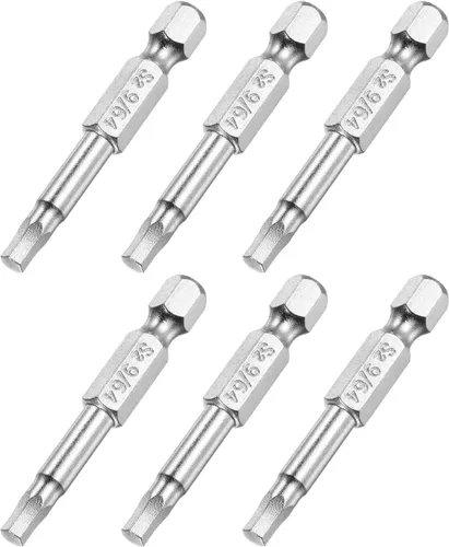 Vista 6 de uxcell Broca de destornillador de cabeza hexagonal magnética de 1/4 pulgadas, vástago hexagonal de 1/4 de pulgada de longitud de 2 pulgadas