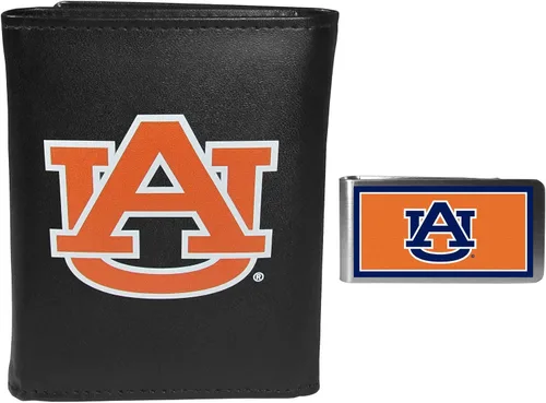 Vista 9 de Siskiyou Sports NCAA Unisex Tri-fold Wallet & Color Money Clip