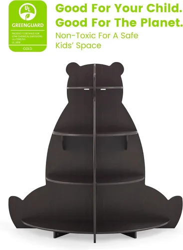 Vista 6 de Delta Children Estantería Bear - Certificado Greenguard Gold, nogal artesanal