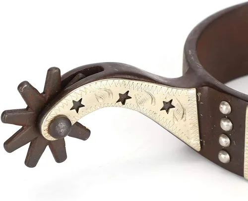 Vista 8 de Jeanoko Espuelas de vaquero para hombres/mujeres, equitación a caballo, botas de espuelas de acero de bajo carbono, escultura de mano, elegante