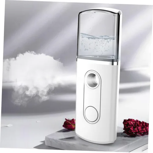 Vista 7 de Beavorty 2 unids compacto mano máquina de pulverización facial nanómetro spray agua reabastecedor humidificador facial blanco para mujeres niñas
