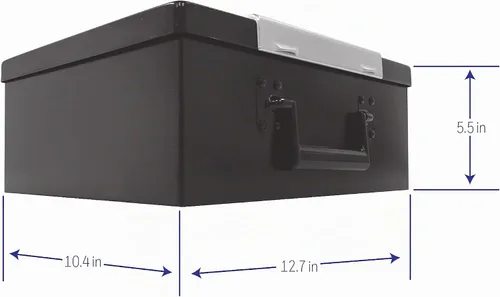 Vista 9 de Caja de seguridad de acero de Honeywell, modelo digital resistente al fuego, de 0.26 pies cúbicos, 6108