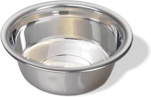 Vista 6 de Van Ness Pets - Cuenco grande de acero inoxidable para perros, 96 onzas, natural