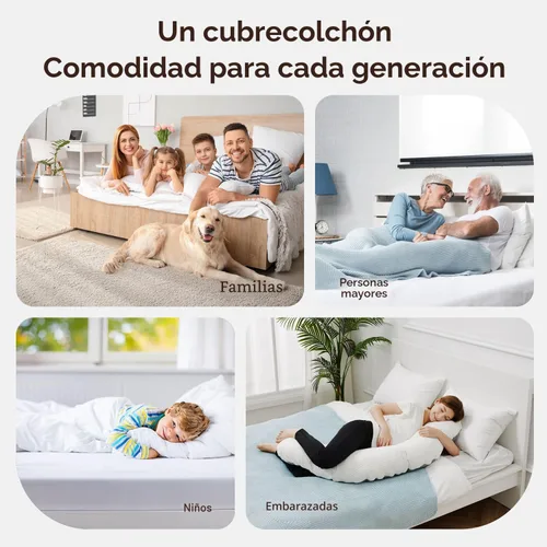 Vista 9 de ABENE Cubrecolchón Twin para Alivio del Dolor de Espalda, Funda de Colchón Extra Gruesa de Tipo Almohadón, Protector de Colchón Suave con Bolsillo