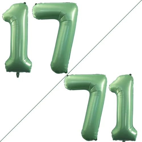 Vista 30 de Goer, conjunto de globos de papel aluminio para decoraciones de cumpleaños, globos de las letras de feliz cumpleaños y de números Oro