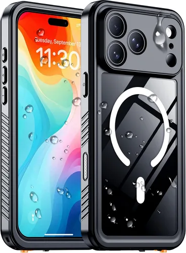 Vista 230 de Temdan - Funda impermeable diseñada para iPhone 12, protector de pantalla y cámara integrado IP68 bajo el agua, cuerpo completo, a prueba de caídas