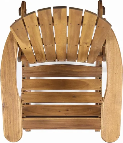Vista 9 de Christopher Knight Home Vayne - Silla de madera de acacia para exteriores, mecedora Adirondack de listones Adirondack, asiento adicional