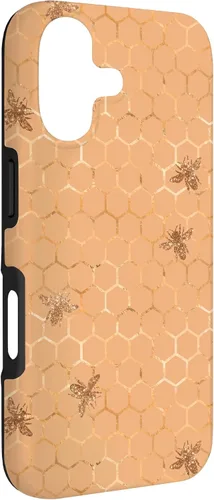 Vista 3 de Honey Comb Honey Bee Pretty Garden - Carcasa para iPhone 17
