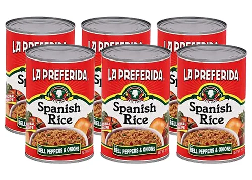 Vista 10 de La Preferida Arroz español enlatado, rápida y fácil, salsa robusta de tomates, pimiento y cebolla. Ingredientes veganos, naturales, 15 onzas