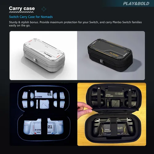 Vista 8 de G-case Family Kit(Upgraded) for Nintendo Switch & OLED, Accessories Bundle with Protective Grip Case, Switch Dock Charger, BT 5.0 Controller