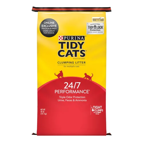 Vista 14 de Purina Tidy Cats Arena para gatos liviana, bajo polvo, aglomerante, LightWeight Glade Clean Blossoms arena para múltiples gatos - envase de 6 lb
