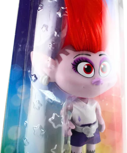Vista 4 de DREAMWORKS TROLLS Stylin' Barb Fashion Doll con vestido extraíble y accesorio para el cabello, inspirada en Trolls World Tour, niñas de 4 años