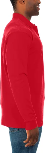 Vista 2 de Jerzees Men's Long Sleeve Polo Shirts, SpotShield Stain Resistant, Sizes S-2X