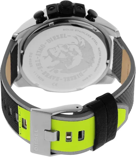 Vista 4 de Diesel Mega Chief - Reloj de cuarzo con cronógrafo de acero inoxidable para hombre