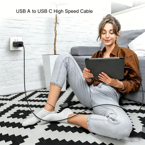 Vista 8 de Cable de carga corto USB A a USB C de 1.5 pies, cable de carga Carplay para iPhone 17/16/15, iPhone 17E/16E, 15/16/17 Pro Max 15 16 Plus, iPad 10ª