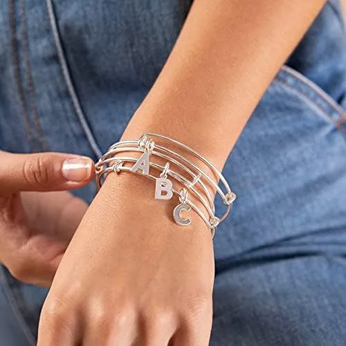 Vista 3 de Alex and Ani Pulsera con inicial X III