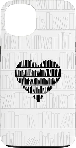 Vista 7 de Bookworm Book Lover Minimalist Heart White Case for iPhone 17