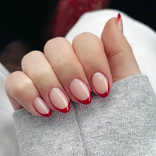 Vista 20 de modelones Uñas cortas a presión, kit de uñas postizas ovaladas