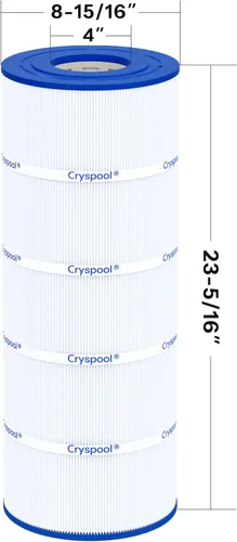 Vista 4 de Cryspool 08053 Filtro compatible con Jandy CS100, R0462200, PJANCS100, C-8410, FC-0821, cartucho de filtro de piscina de 100 pies cuadrados, 1