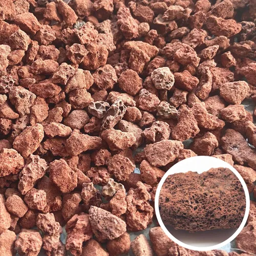 Vista 2 de Rocas de lava roja para plantas, 100% roca volcánica pura, sin tintes ni productos químicos, el mejor aderezo para plantas suculentas de cactus