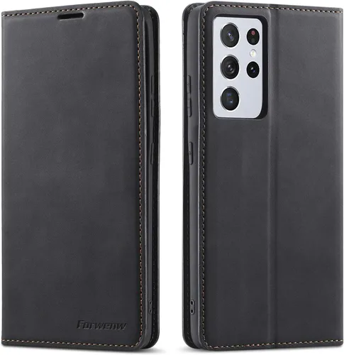 Vista 20 de QLTYPRI Funda tipo cartera para Samsung Galaxy S20 FE, 3 tarjeteros, color verde Funda de piel sintética de alta calidad, cierre magnético