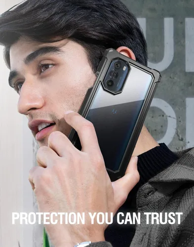 Vista 7 de Poetic Guardian Series - Funda diseñada para Motorola Edge Plus 5G de 6.7 pulgadas (2022) / Edge+ 5G UW (2022), modelo # XT2201, cubierta híbrida