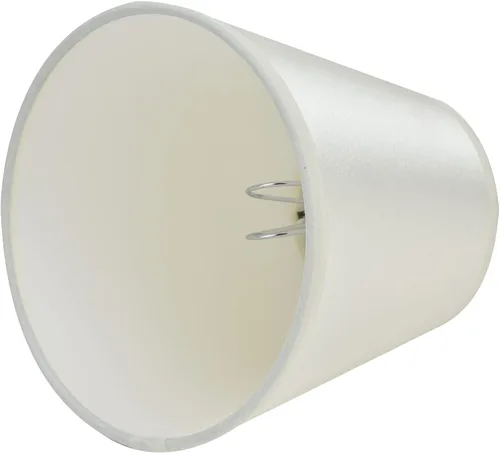 Vista 8 de 2 pantallas de tela para lámpara, con clip E14, cubierta de lámpara de mesa, pantalla de lámpara para el hogar, oficina, pasillo, decoración de Beige