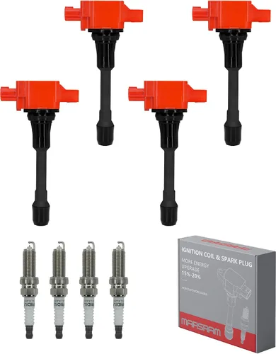 Vista 20 de Marsram Paquete de bobinas de encendido UF549 para 2007 2008 2009 2010 2011 2012 Nissan Altima Versa Sentra Cube NV200 Rogue 2013 2014 2015 Infiniti