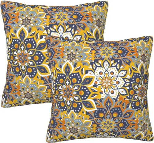 Vista 14 de Juego de 2 fundas de almohada con estampado de leopardo abstracto de animales africanos y vida silvestre, retro, fundas de almohada para decoración