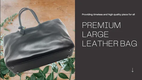 Vista 5 de JD Love Bolsos de cuero genuino de primera calidad elegante limpio diseño simple por diseñador japonés asas asas bolso bolso grande hombro en negro