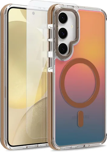 Vista 28 de Funda magnética para Google Pixel 10 Pro XL [compatible con Magsafe] [bonito diseño fluorescente de moda] a prueba de golpes, delgada, translúcida