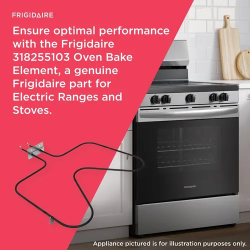 Vista 5 de Frigidaire 318255103 Horno Elemento de Horno para Cocinas Eléctricas y Estufas