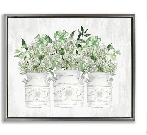 Vista 10 de Birds Floral Meadow Blossoms, 16 x 20 Inch Canvas in Floater Frame Stupell Industries · By Nan · Ready to hang once unboxed · Made in USA