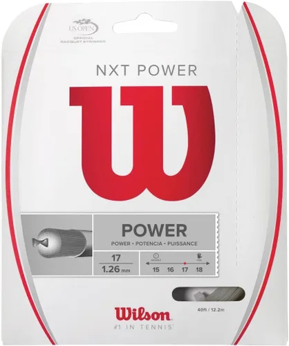 Vista 8 de Cuerda de tenis Wilson NXT - Juego y carrete de 200 m