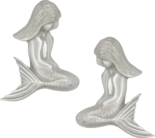 Vista 5 de Costello Coastal - Perillas para gabinete Dolphin (par combinado) Hardware de la colección de peltre de artista