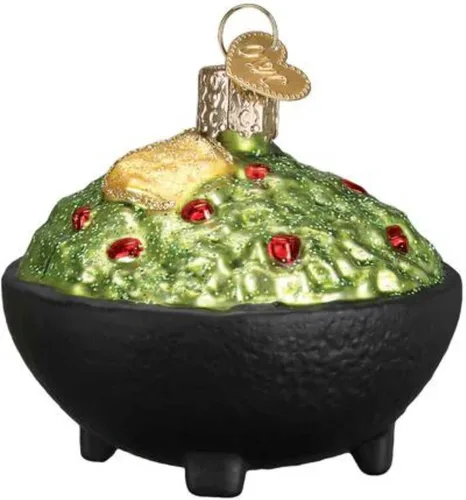 Vista 8 de Old World Christmas - Adornos colgantes de taco de vidrio soplado para árbol de Navidad (32084)
