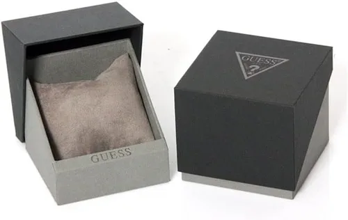Vista 7 de GUESS US - Reloj cuadrado multifunción para mujer plateado