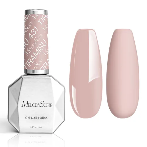 Vista 44 de MelodySusie - Esmalte de uñas en gel con brillo perla rosa brillante, 0.5 fl oz, efecto hilo, con acabado de concha rosa brillante, UV LED