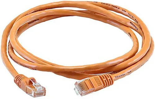 Vista 24 de 0.5FT 24AWG Cat5e 350MHz UTP Cable de red Ethernet de cobre desnudo - Negro