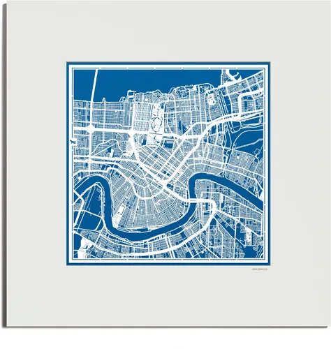 Vista 107 de O3 Design Studio San Diego, CA Paper Cut Map Matted Grey 20x20 in Paper Art