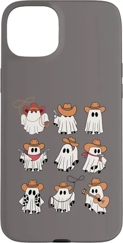 Vista 9 de Carcasa divertida para iPhone 13 Pro Max Boo Haw Western Cowboy Ghost Cowgirl