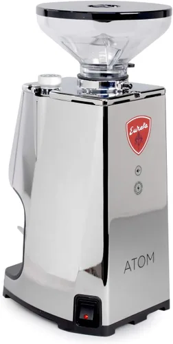 Vista 3 de Eureka Atom Speciality 65 - Molinillo de café expreso, tolva corta, rebabas planas de 2.559 in, tecnología silenciosa, dosificación programable