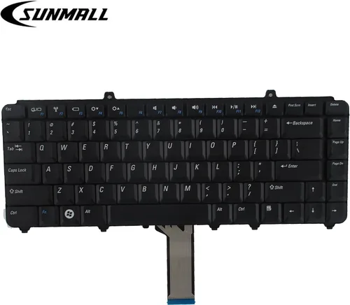Vista 4 de Teclado de repuesto compatible con laptop Dell Inspiron 1545 1525 1420, color negro de EE. UU
