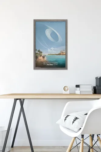 Vista 6 de Trends International Star Wars: Rogue One - Teaser Wall Poster, 14.725" x 22.375", Barnwood Framed Version