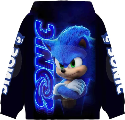 Vista 2 de Sudadera con capucha de dibujos animados para jóvenes, sudaderas casuales de moda para niños y niñas