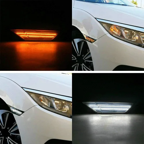 Vista 6 de Luces de posición NSLUMO delanteras de LED para Honda Civic OEM#H02551127N